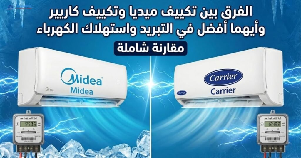 الفرق بين تكييف ميديا وتكييف كاريير